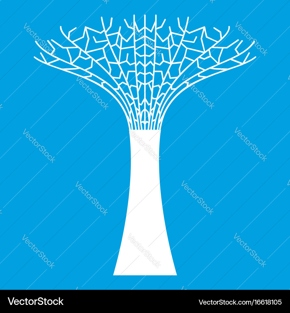 Singapore Supertrees at Gardens by Bay Royalty Free Vector