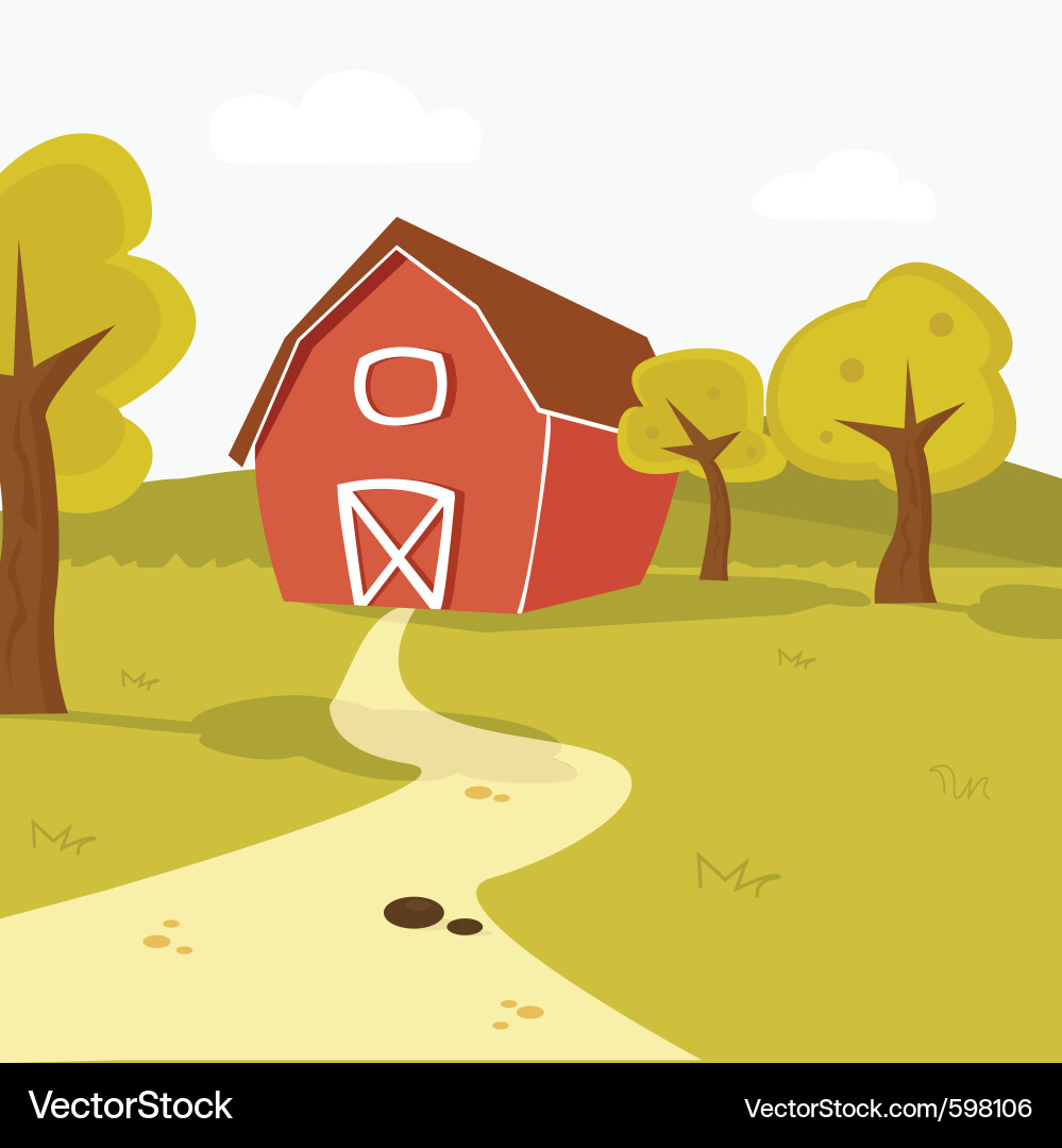 Farm barn Royalty Free Vector Image - VectorStock