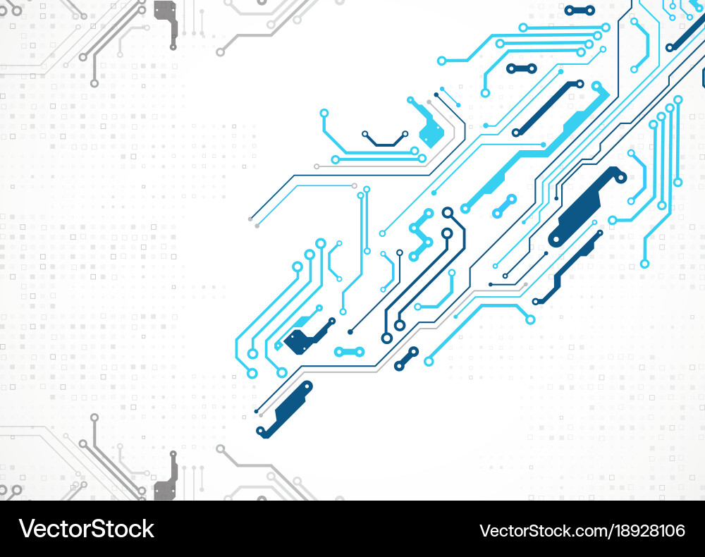Hi-Tech Digitaltechnik und Engineering Thema Vektorbild
