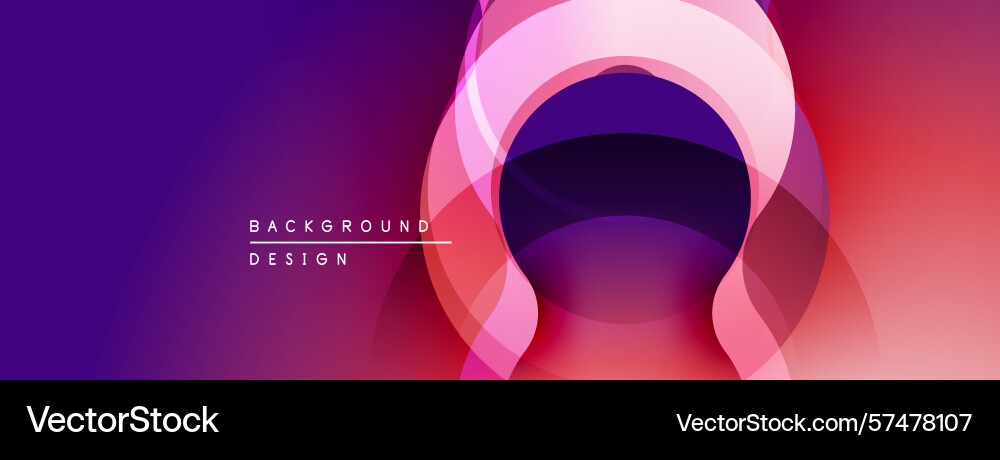 Abstract gradient layers create dynamic visual Vector Image