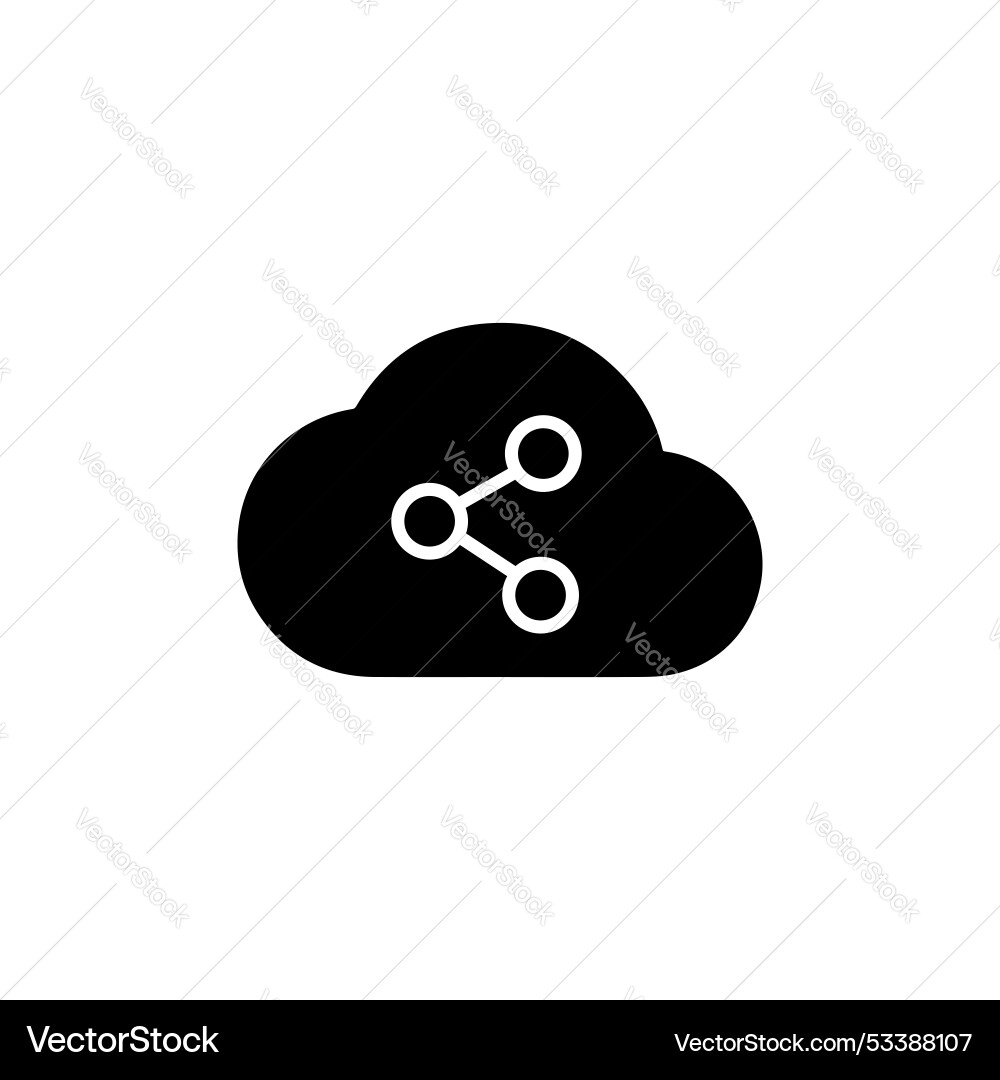 Cloud share icon set data sync to storage Cloud share icon set data sync to storage Vector Image