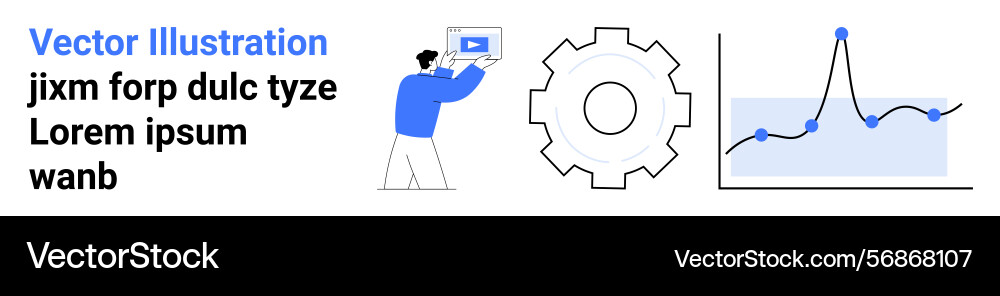 Professional data presentation with analytics Professional data presentation with analytics vector image