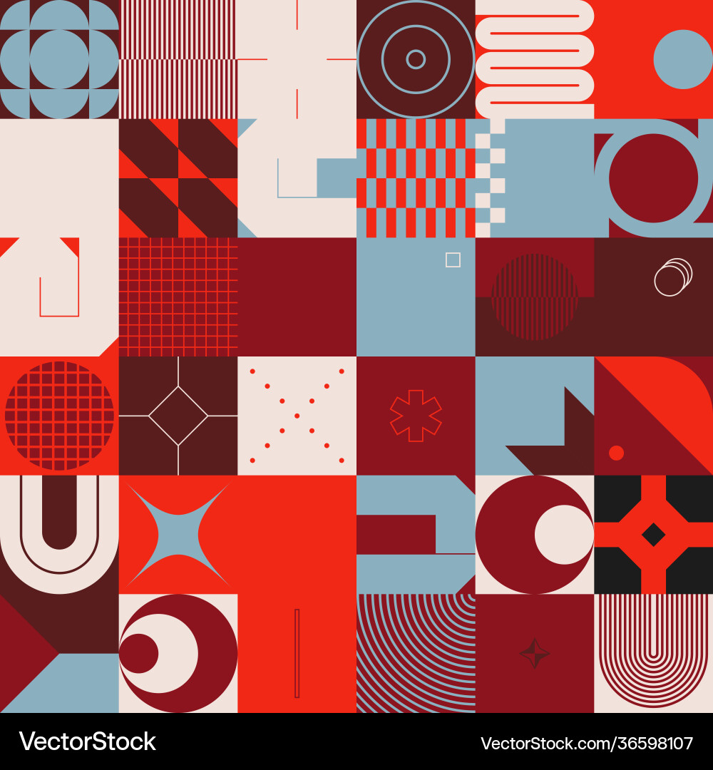 Retro Circular Pattern Vector Image
