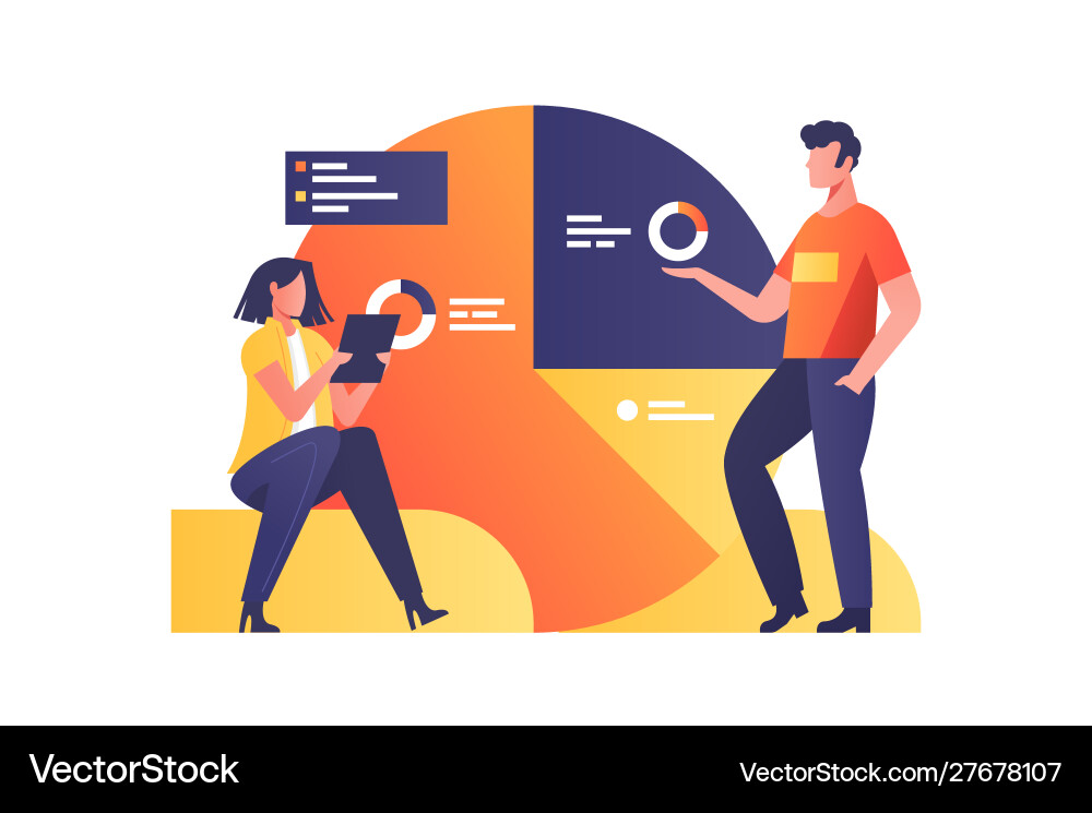 Statistic report with diagram symbols Statistic report with diagram symbols vector image