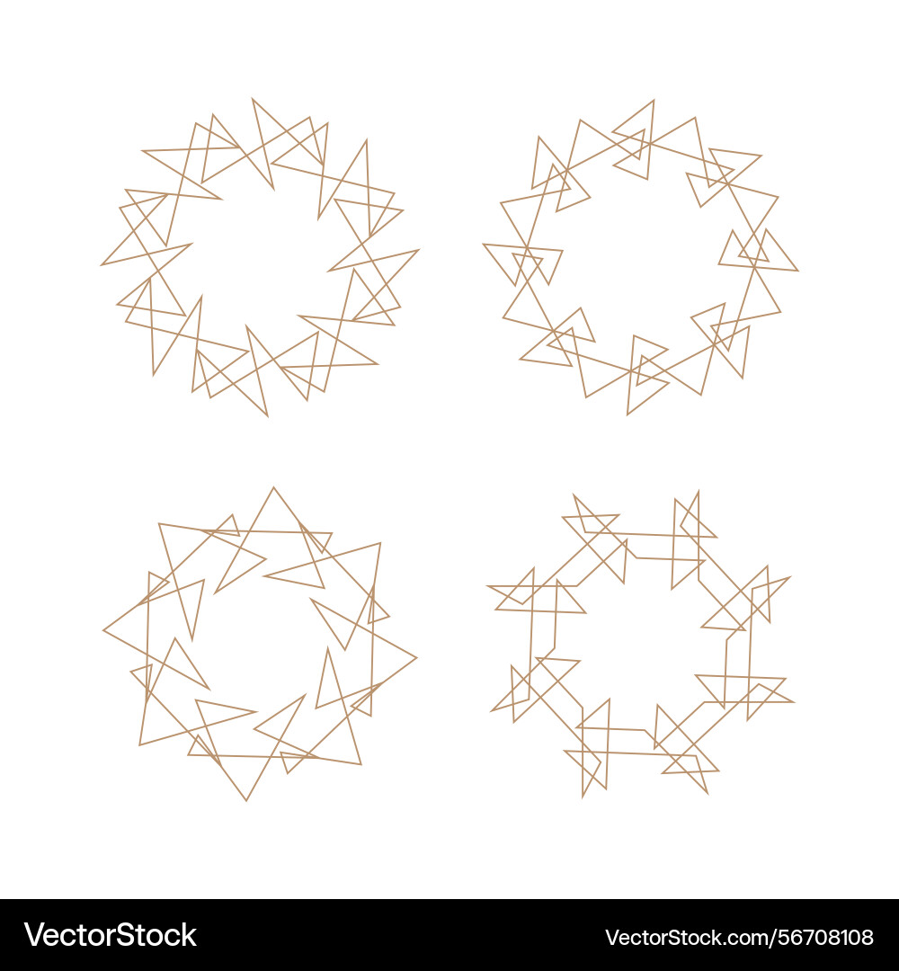 Abstract circle wire frame triangle line Abstract circle wire frame triangle line Vector Image