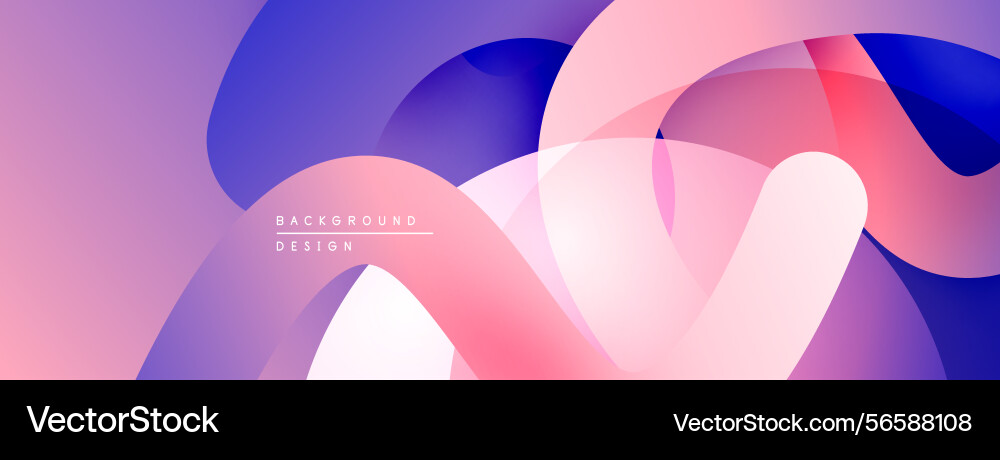 Abstract gradients blend creating dynamic visual Vector Image