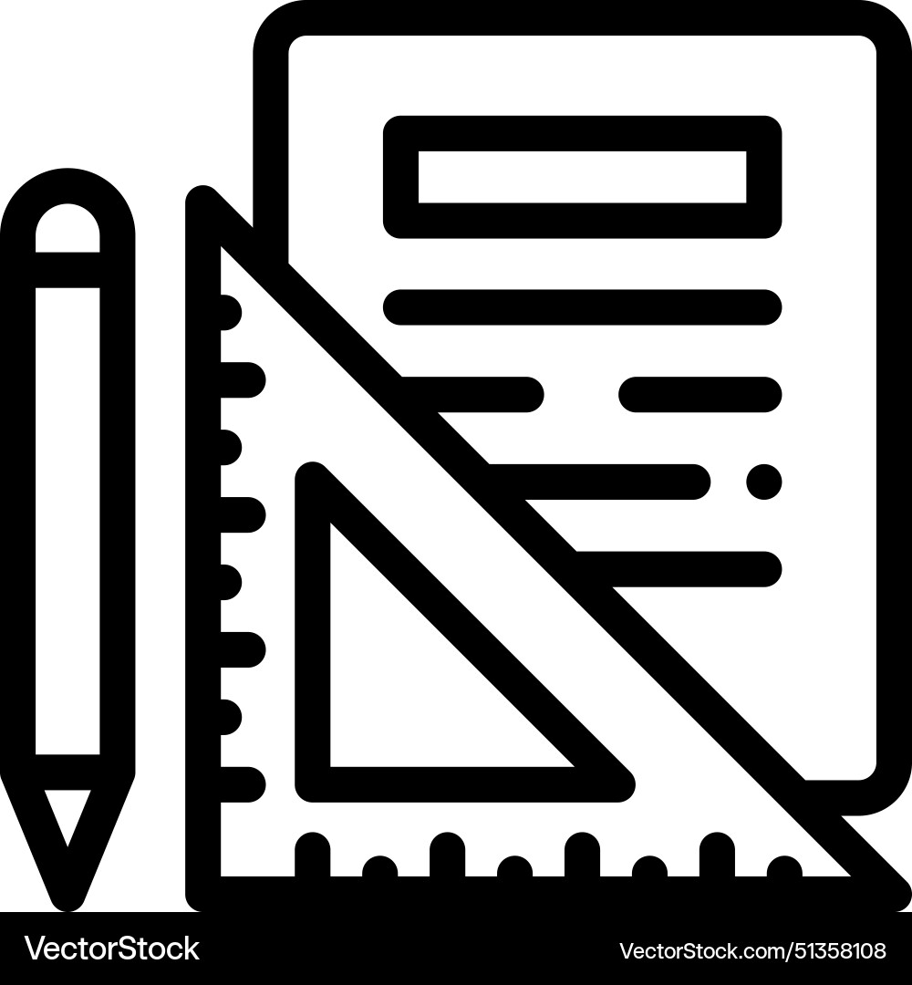 Art and design icon thin linear style Art and design icon thin linear style vector image
