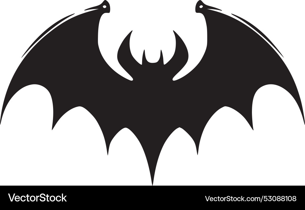 Bat - minimalist and simple silhouette Royalty Free Vector
