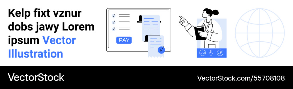 Online payment process with user profile Vector Image