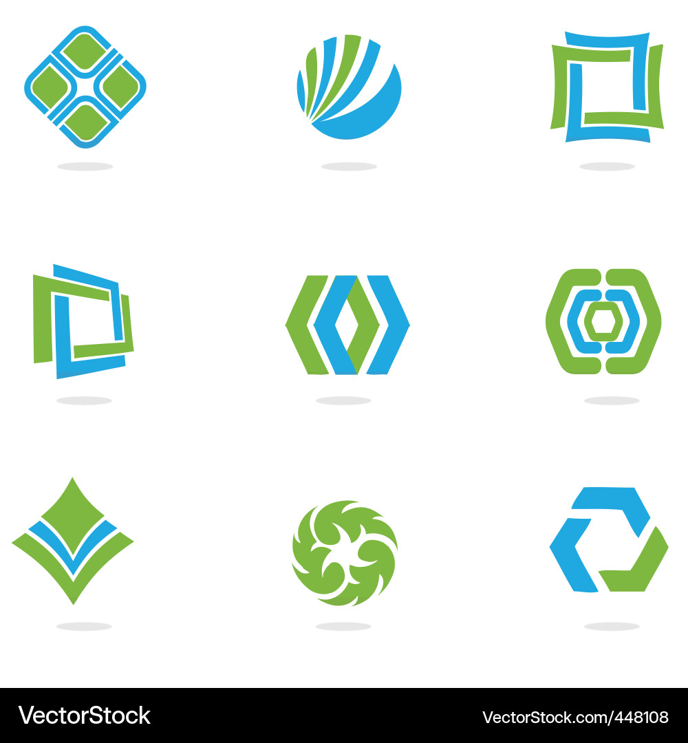 Shape & Icon Collection vector image
