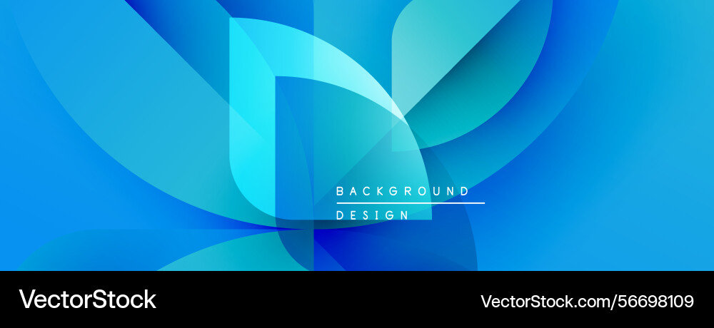 Abstract blue design overlapping layers create Abstract blue design overlapping layers create Vector Image