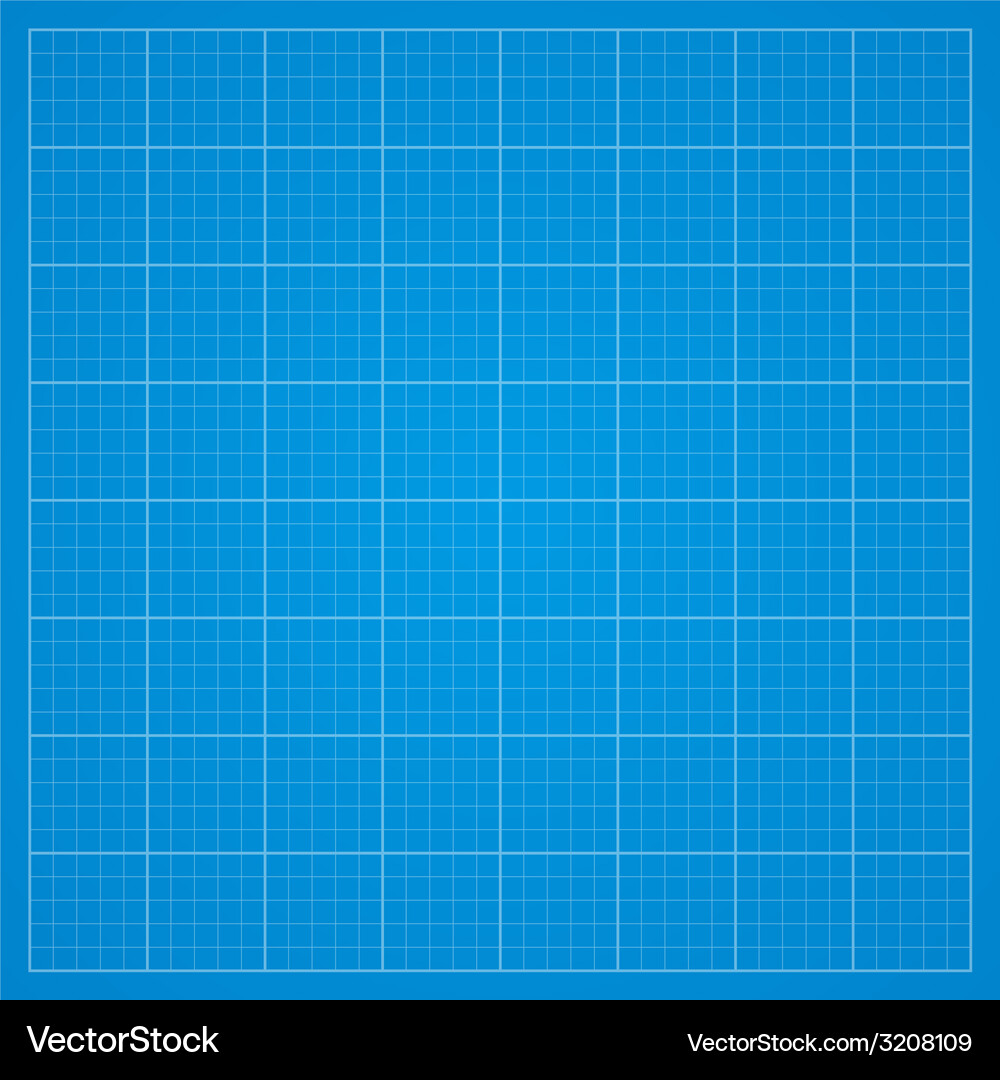Blueprint Grid Background Vector Image