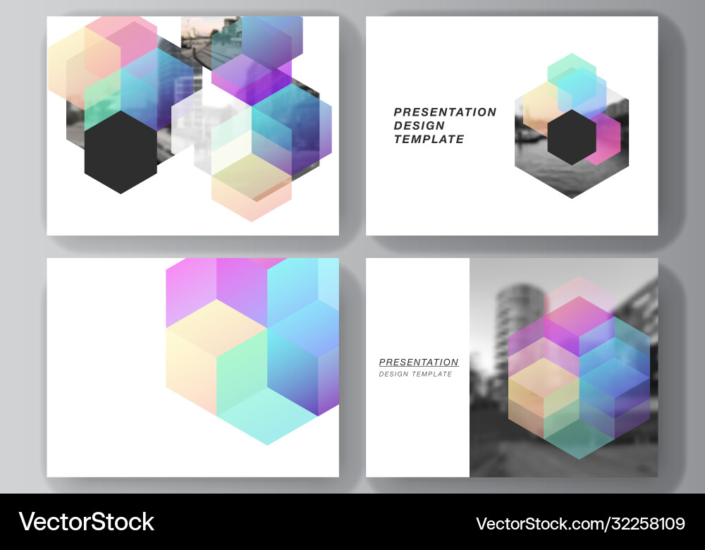 Layout presentation slides design Vector Image