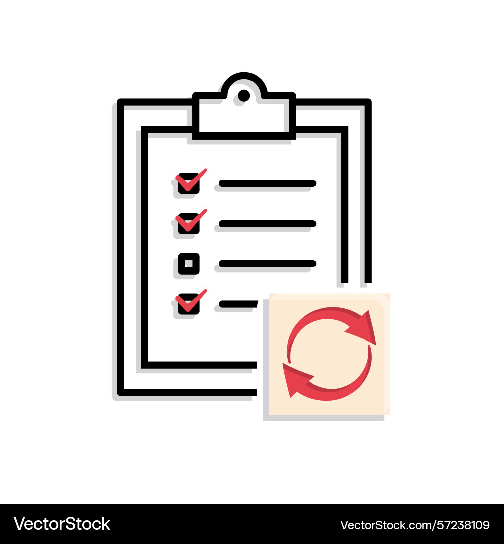 Optimization icon workflow process vector image