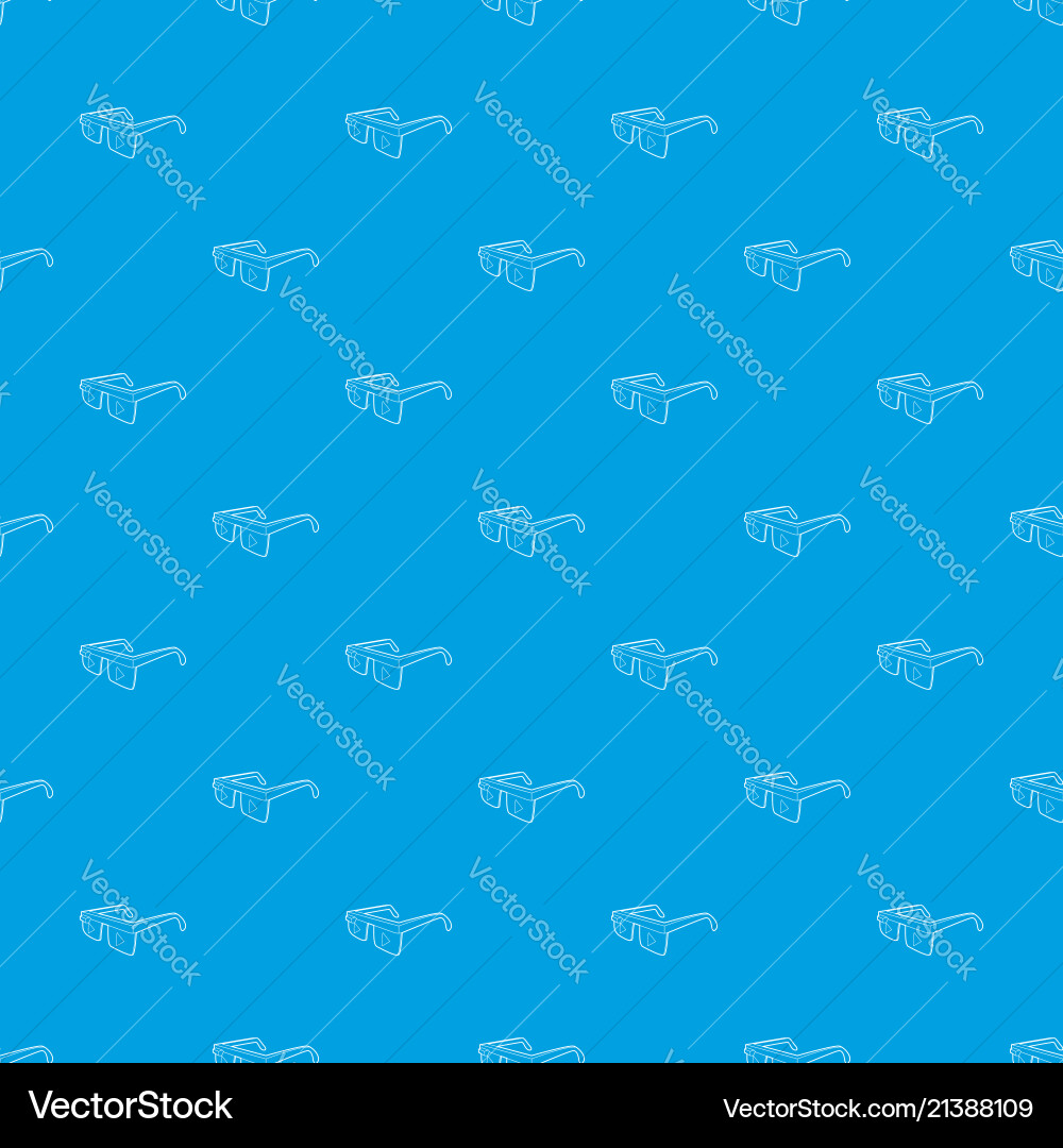 Smart glasses pattern seamless blue Smart glasses pattern seamless blue vector image