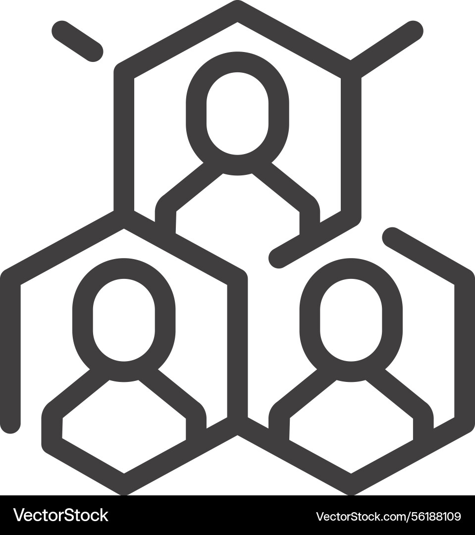 Structure flat line web icon concept Structure flat line web icon concept vector image