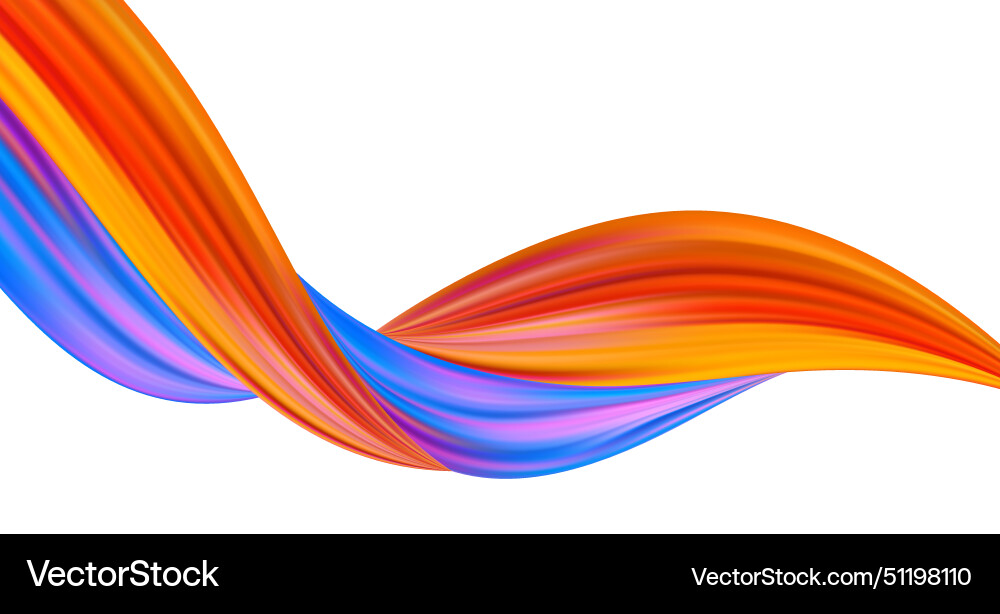 3d wave liquid shape color background Royalty Free Vector