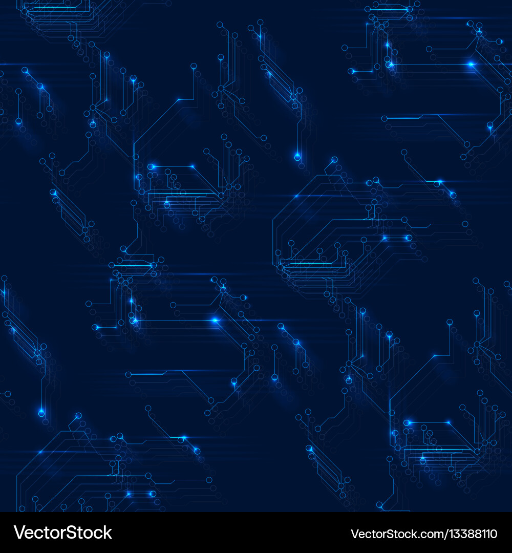 Abstract Circuit Board Pattern vector image