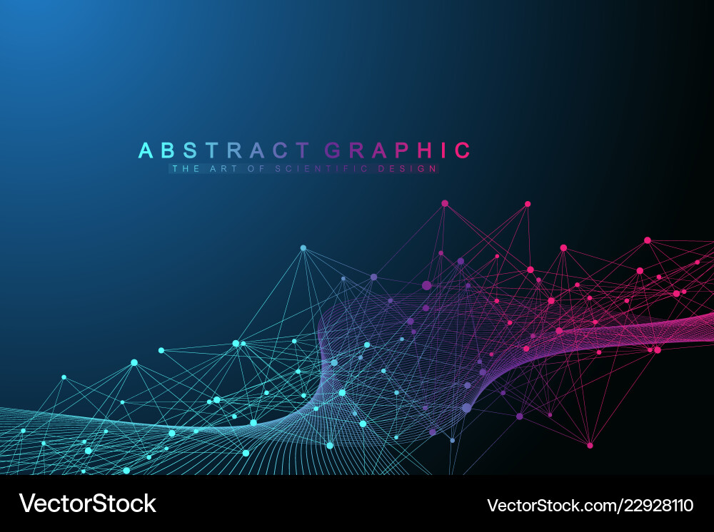 Connected Data Network Abstract vector image