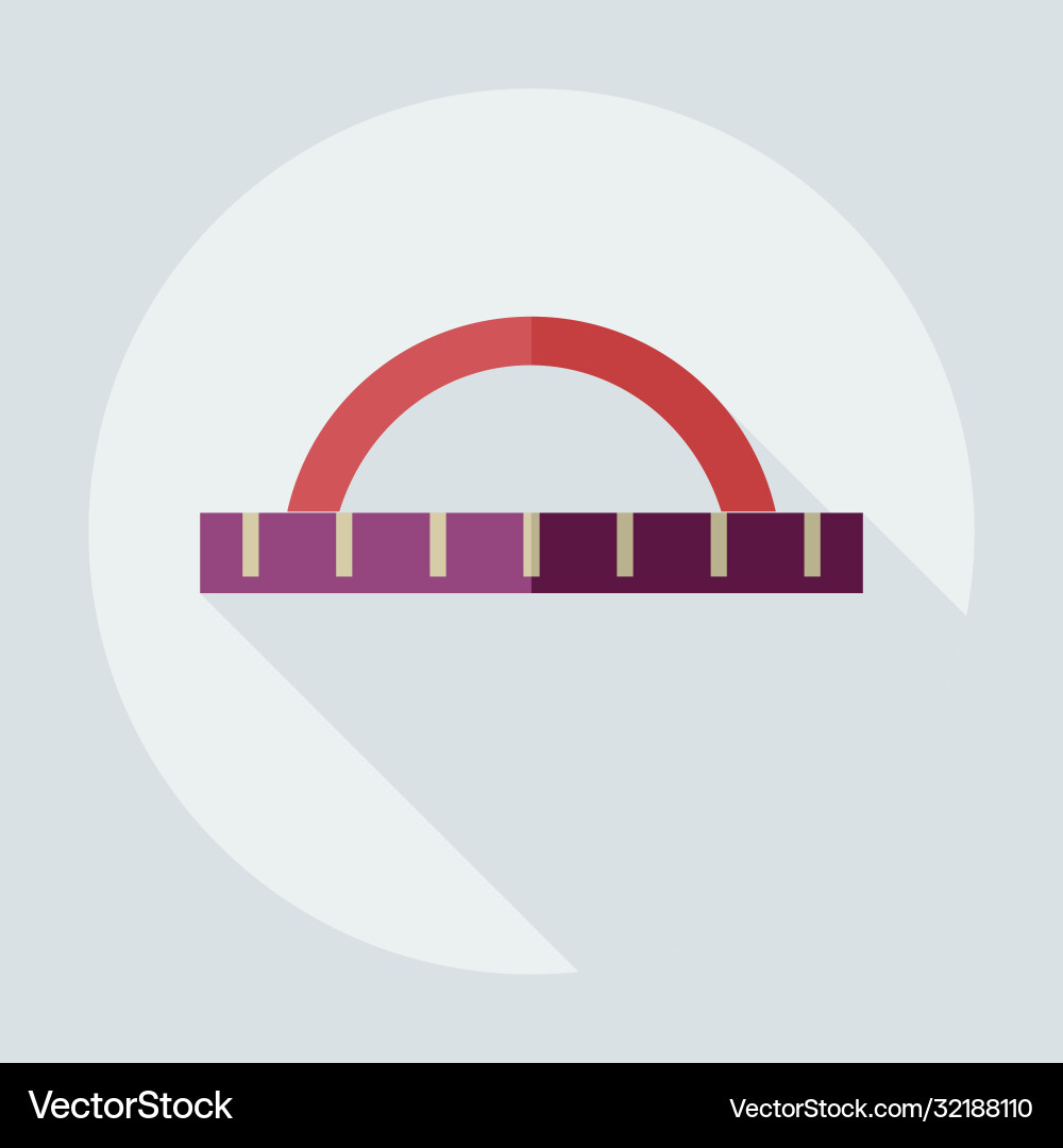 Flat modern design with shadow icons ruler Flat modern design with shadow icons ruler Vector Image