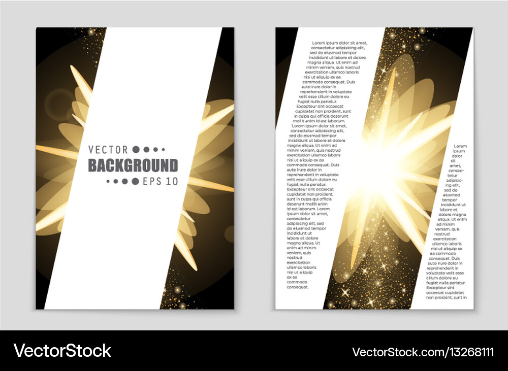 Abstract layout background set for art Vector Image