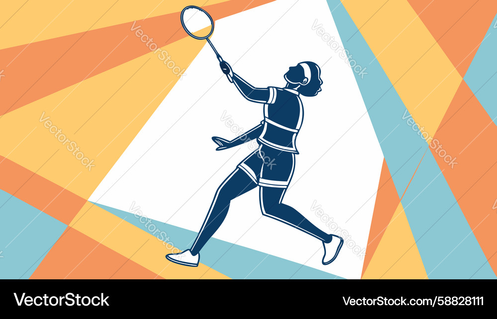 Dynamic ping pong player forehand stroke design Vector Image