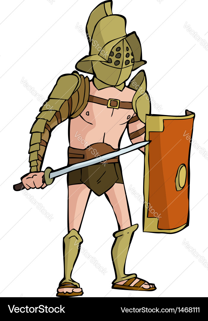 Roman gladiator Royalty Free Vector Image - VectorStock