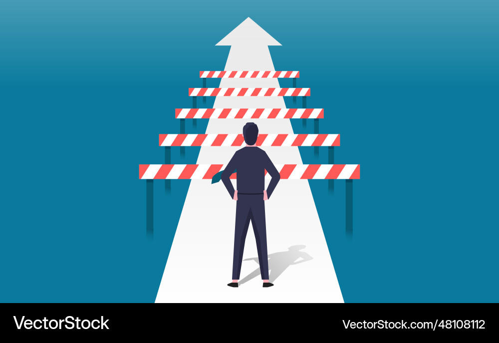 Challenge and Obstacle Concept Vector Image