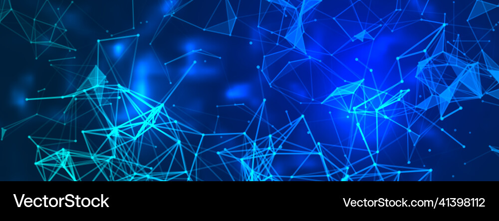 Digital Network Background Vector Image