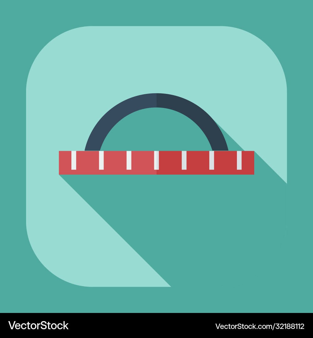 Flat modern design with shadow icons ruler Flat modern design with shadow icons ruler vector image