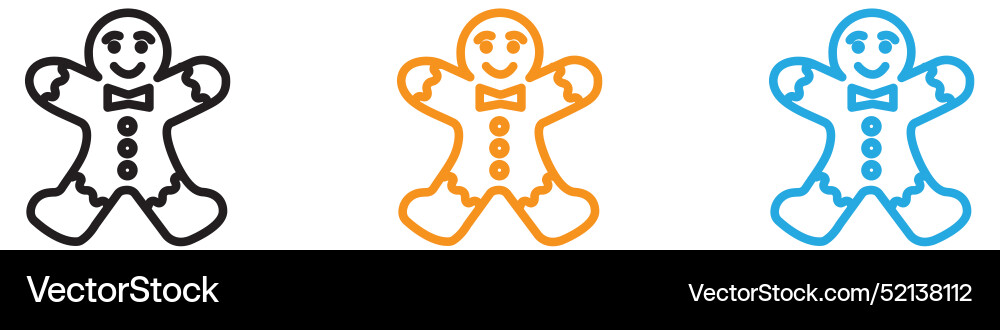 Man Cookie Logo Set Sammlung für Web-App ui Man Cookie Logo Set Sammlung für Web-App ui Vektorbild