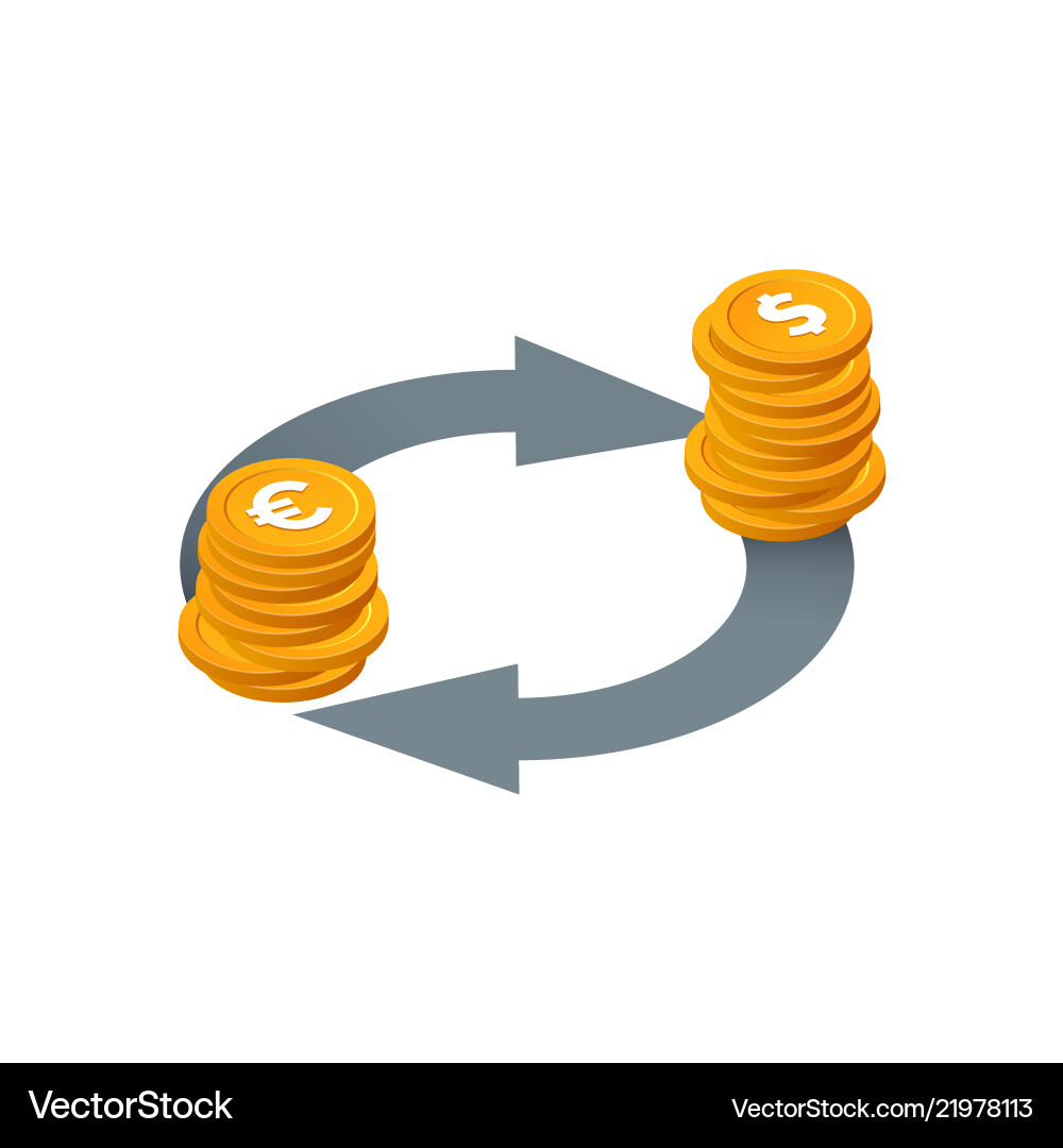 Currency Exchange Icons Vector Image