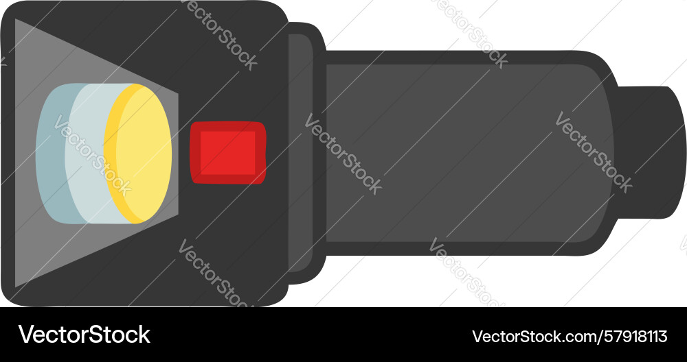 Modern flashlight torch device icon design Vector Image