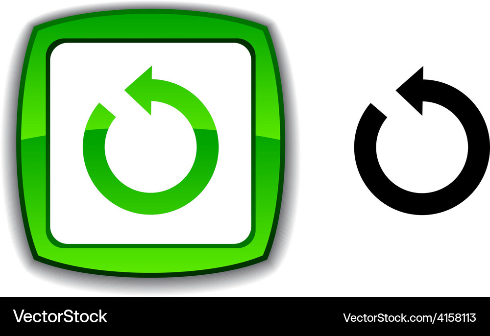 Refresh button Vector Image