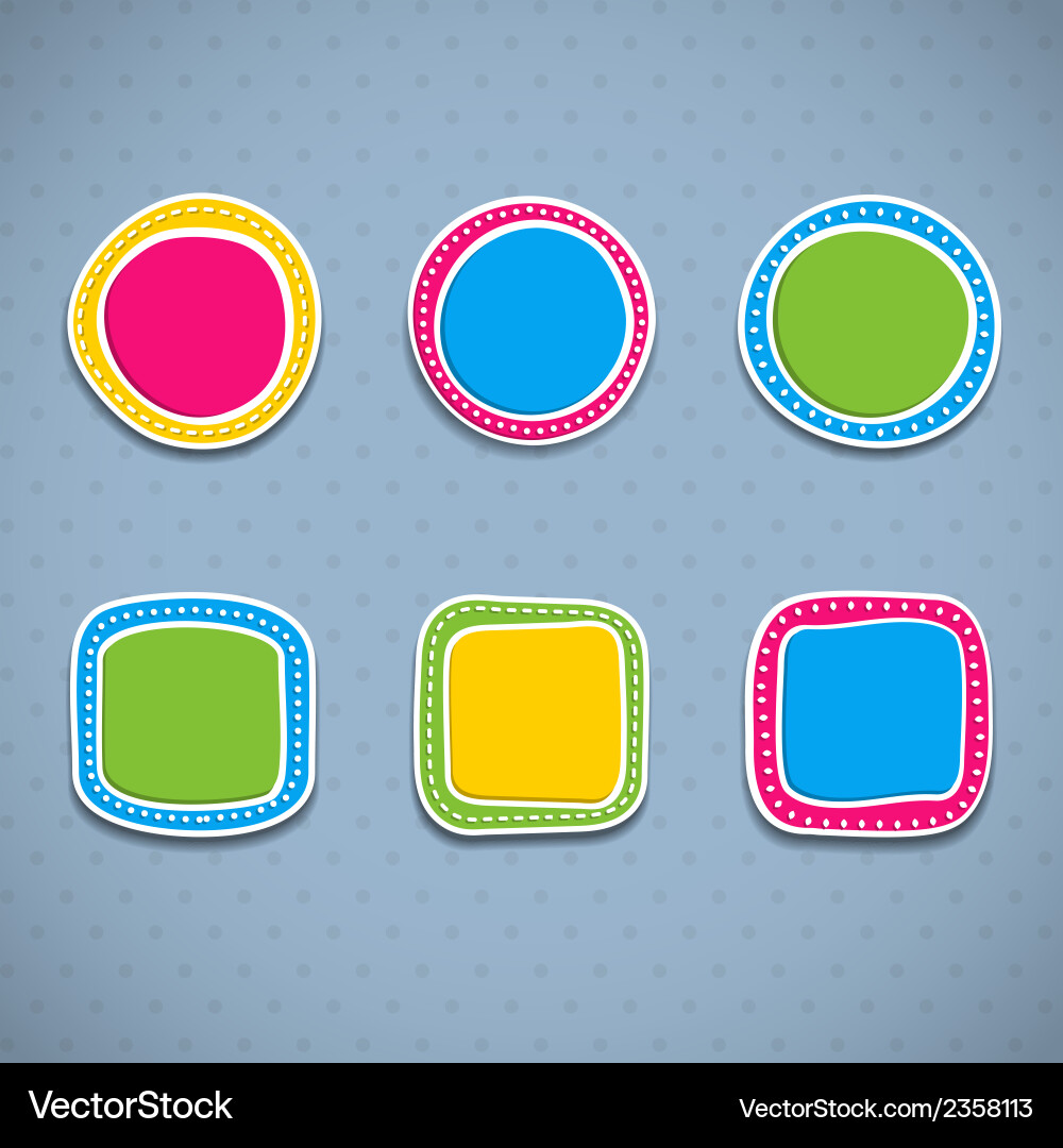 Set of frames Vector Image