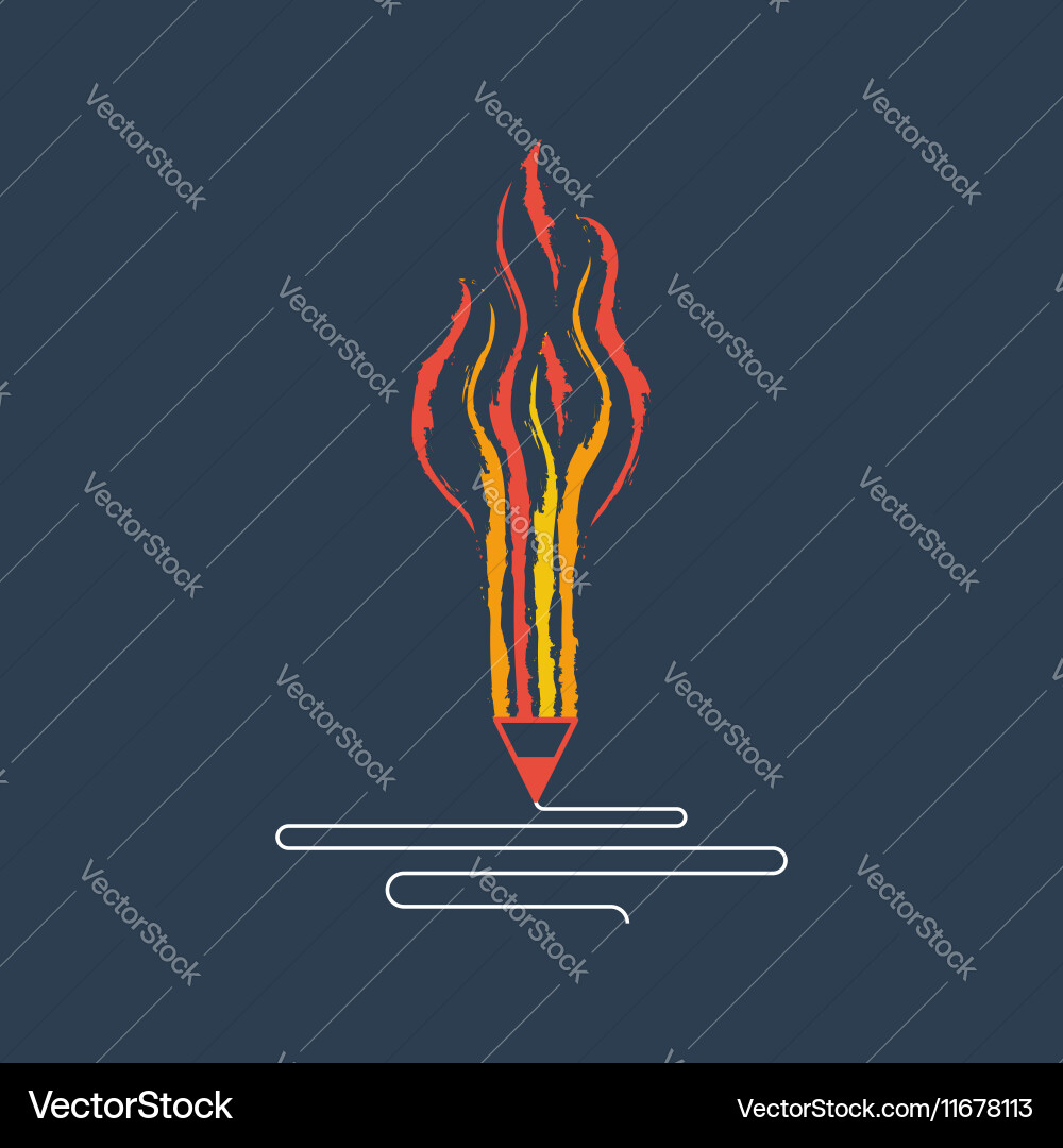 Writing skills development painting class icon vector image