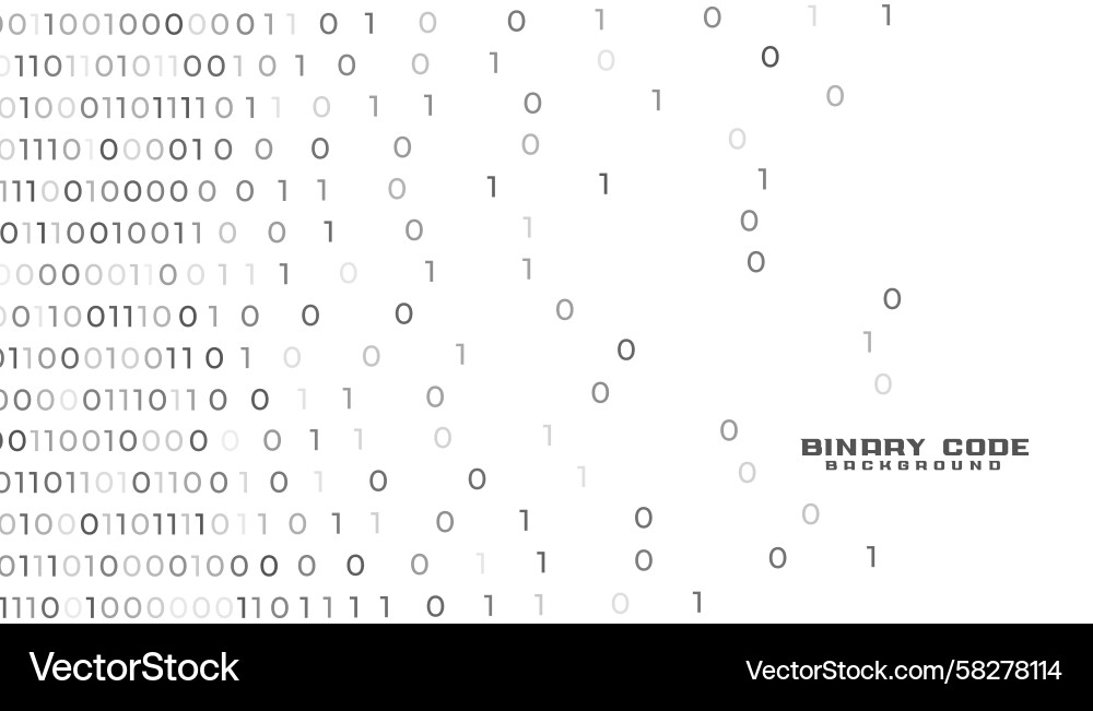 Abstract Binary Cyberspace Vector Image