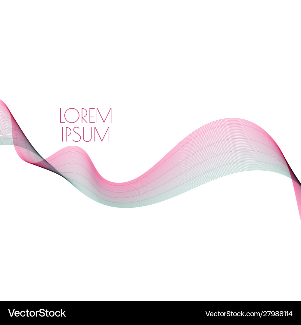 Abstract Soft Waves vector image