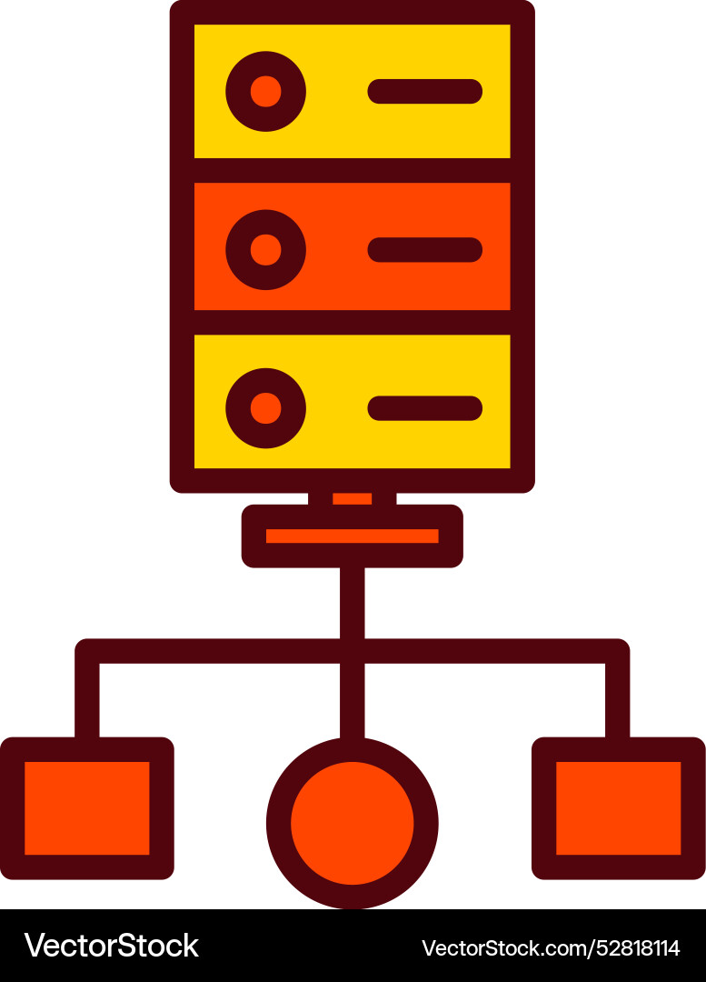 Cluster computing icon design Vector Image