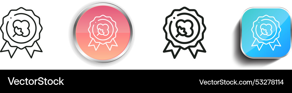 Cotton icon thin linear regular and button style Cotton icon thin linear regular and button style vector image