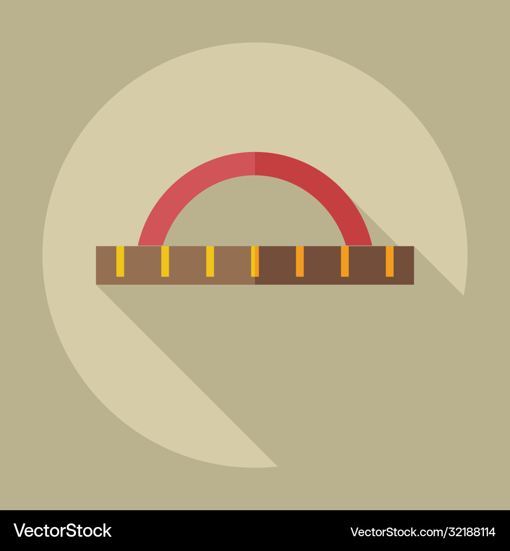 Flat modern design with shadow icons ruler Flat modern design with shadow icons ruler Vector Image