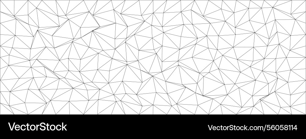 Geometric abstract pattern with triangular mesh Vector Image