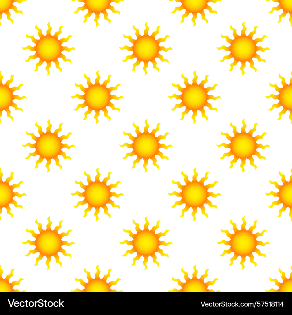 Minimal simple seamless pattern with suns Minimal simple seamless pattern with suns vector image