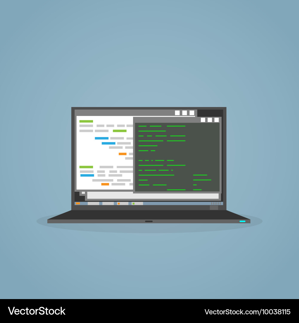 Coding Notebook vector image