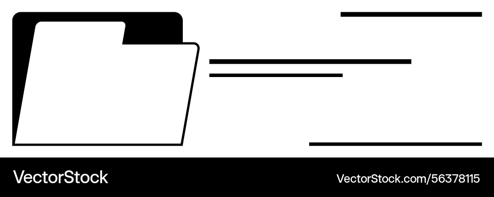 File folder with dynamic lines representing data File folder with dynamic lines representing data vector image