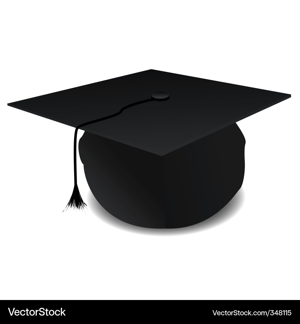 Graduate Graduation Cap Vector Image