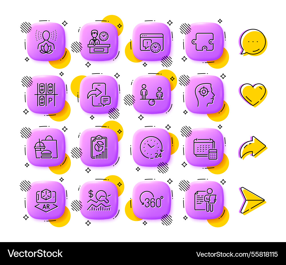 Phone message report and presentation time line Vector Image