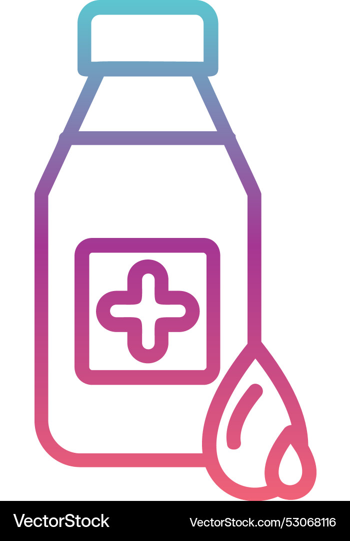 Detergent line gradient design Vector Image