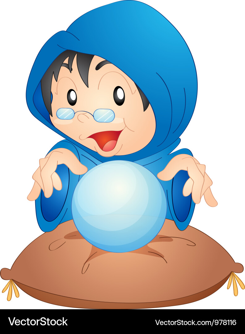 Magic Globe Character Vector Image