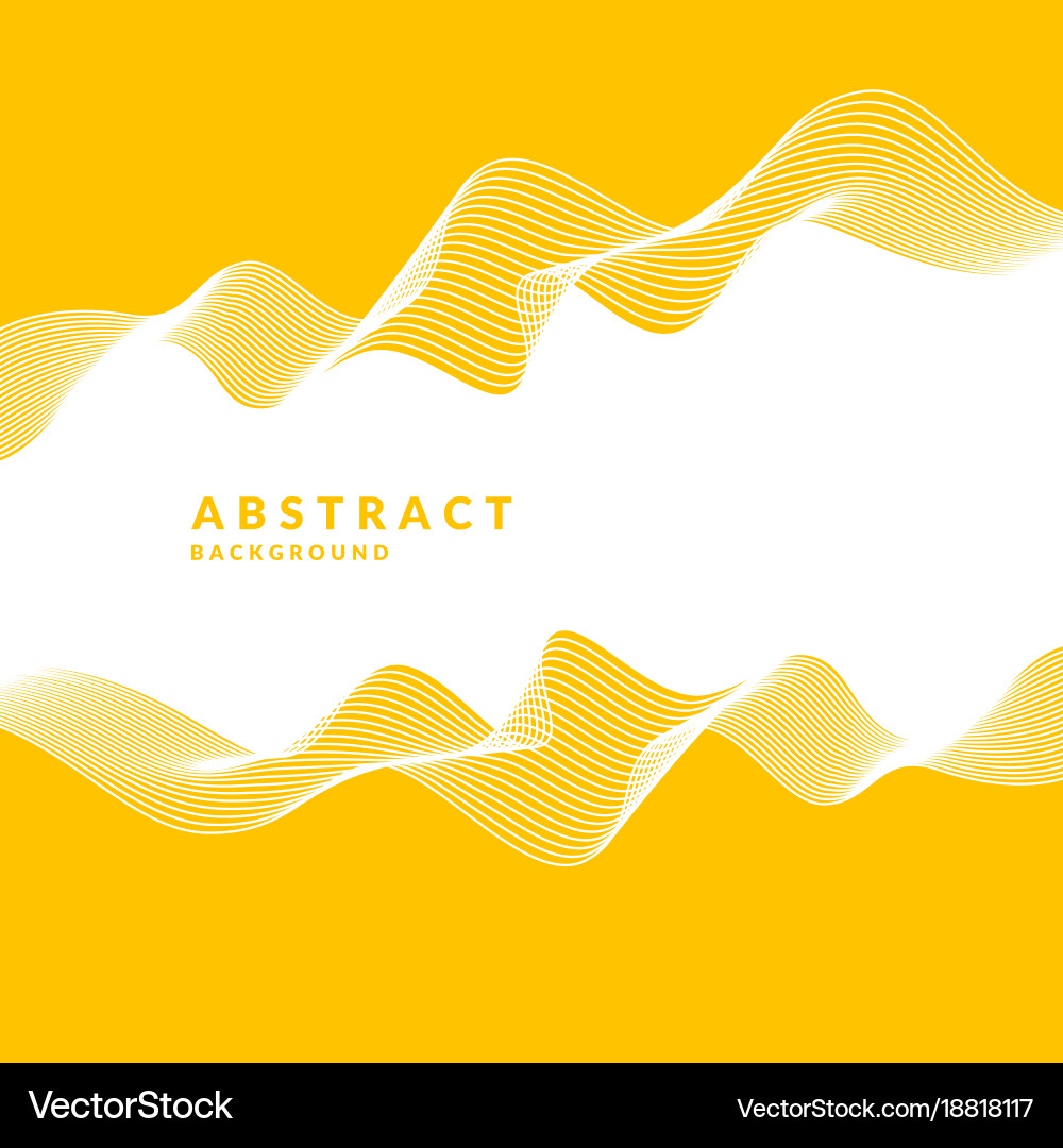 Abstract geometric background with dynamic waves vector image